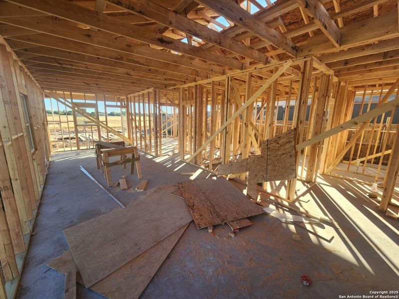 In-progress construction of a new home in , Laredo, TX (Image 1).