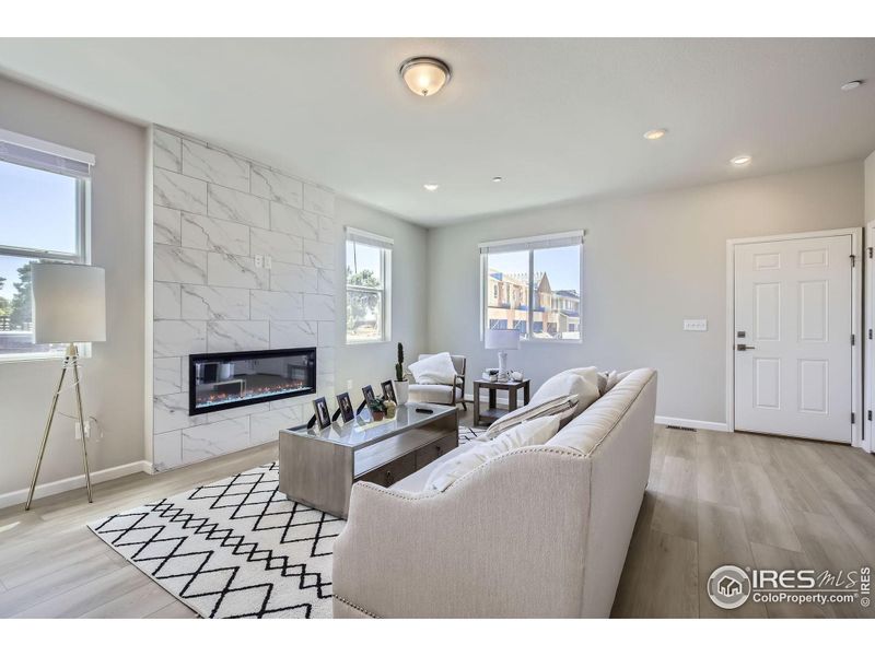Furnished interior view inside a new home in Waterfield - Single Family Homes, Fort Collins (Image 18).