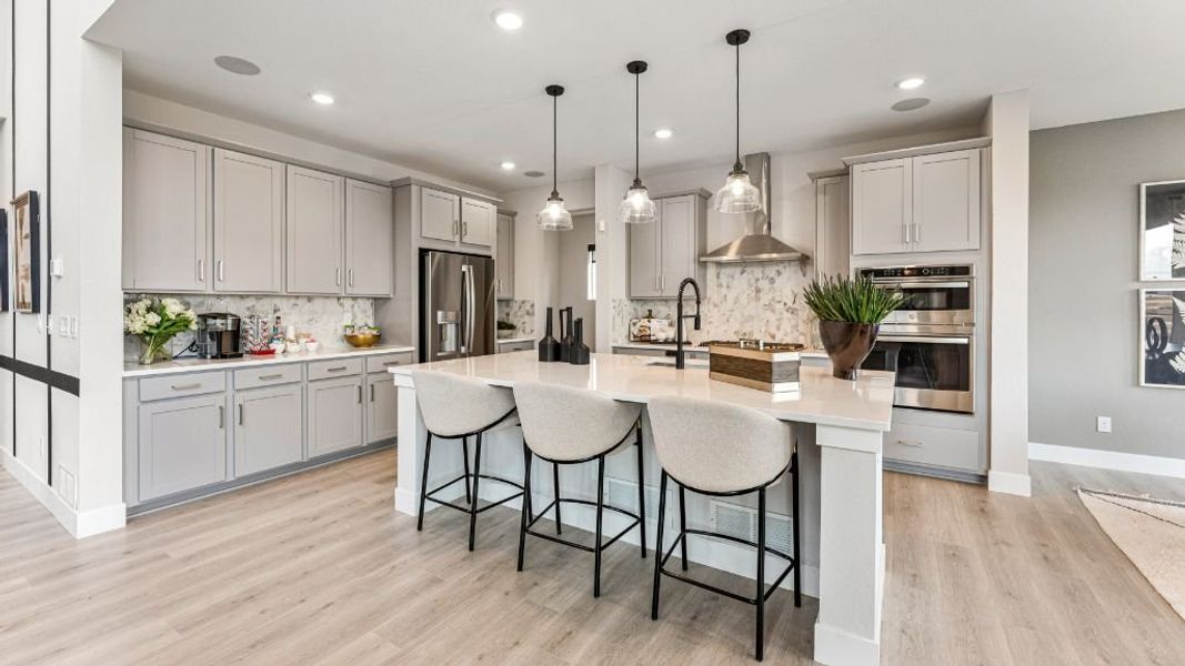 Furnished interior view inside a new home in The Aurora Highlands, Aurora (Image 10). Furnished interior view inside a new home in The Aurora Highlands, Aurora (Image 10).
