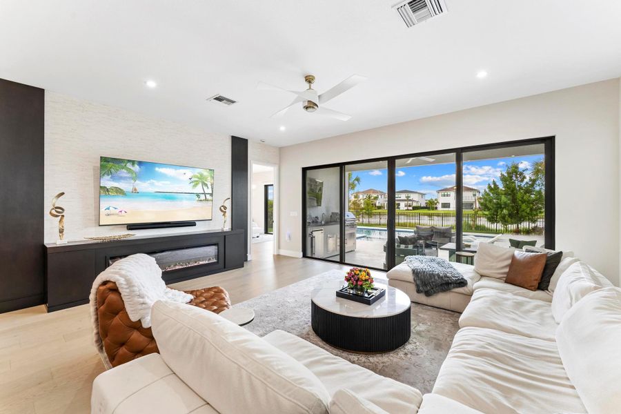 Furnished interior view inside a new home in , Palm Beach Gardens (Image 48).
