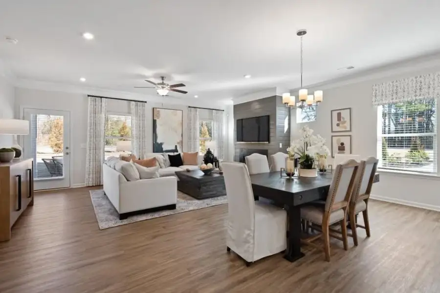 Furnished interior view inside a new home in The Stiles, Cartersville (Image 5).