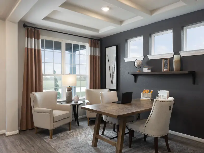 Furnished interior view inside a new home in Granger Pointe - Premier Series, Conroe (Image 11).