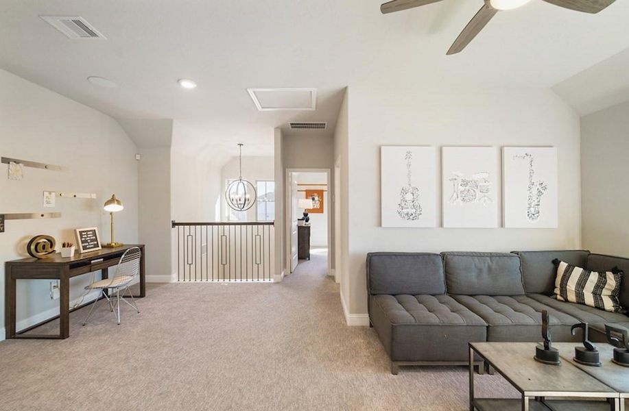 Furnished interior view inside a new home in Bridgeland: Heritage Collection, Cypress (Image 11).