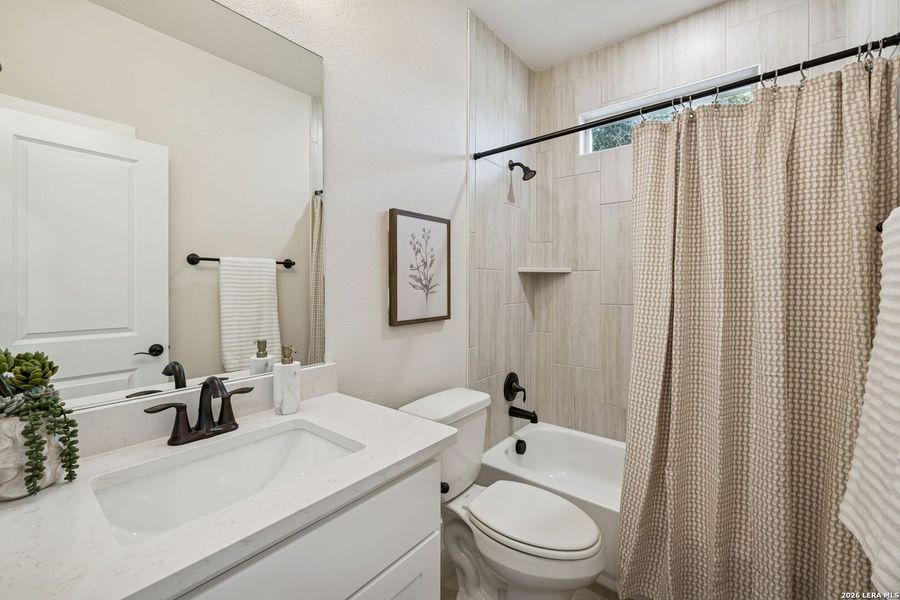 Furnished interior view inside a new home in , Fischer (Image 12).