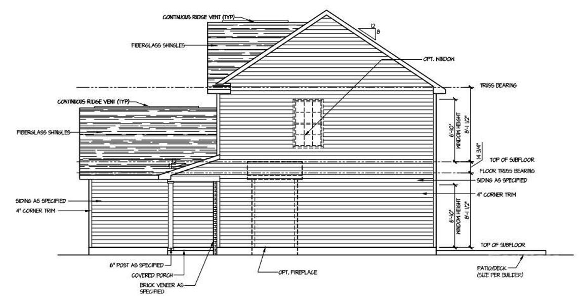 Exterior rendering of this home design in , Pageland, SC (Image 6).