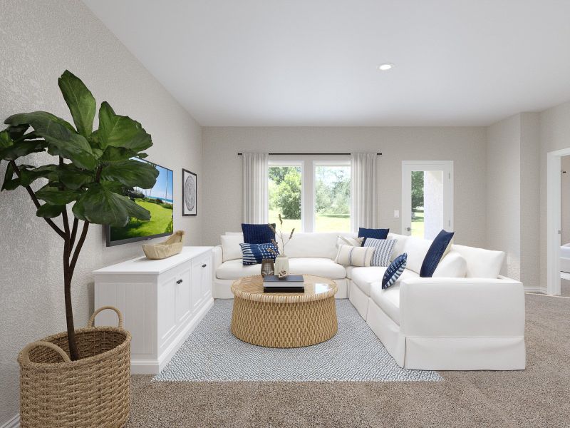 Kick your feet up after a long day in your cozy living space. Kick your feet up after a long day in your cozy living space.