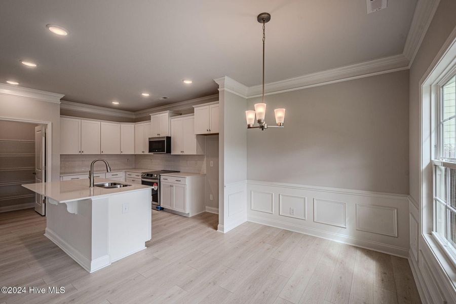 Furnished interior view inside a new home in Wood Creek, Leland (Image 7). Furnished interior view inside a new home in Wood Creek, Leland (Image 7).