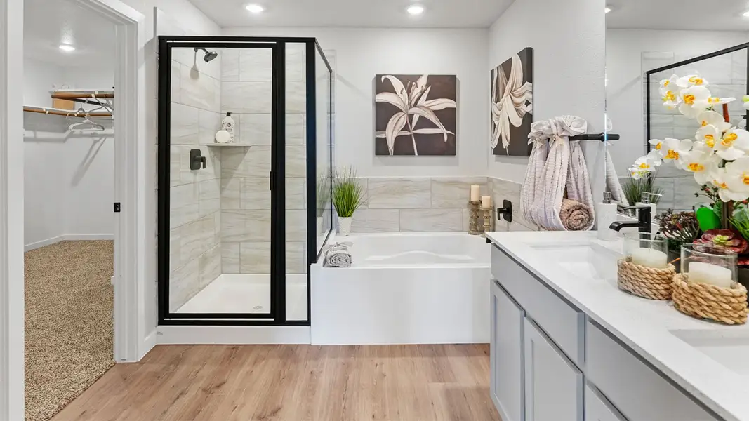 Furnished interior view inside a new home in The Lakes Northwest, Robstown (Image 10).