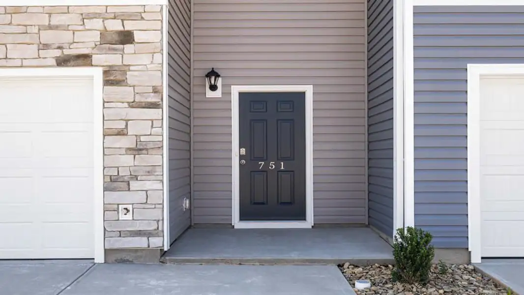 Exterior details and patio area of a home in Covington Village, Greer (Image 3).