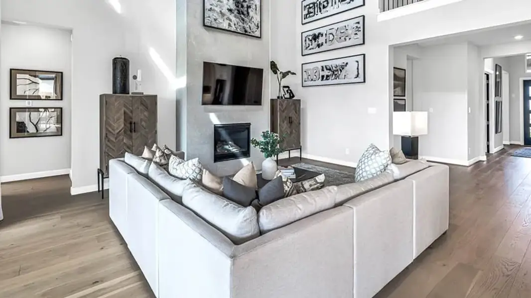 Furnished interior view inside a new home in Avalon at Cypress, Cypress (Image 15).