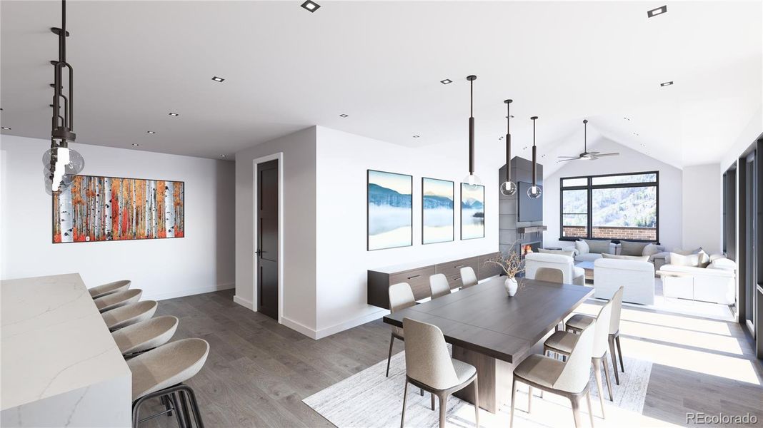 Rendering only. Actual finishes are selected by the buyer and layout varies throughout the residences.