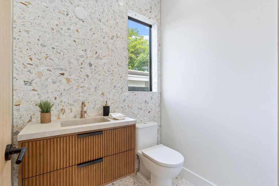 Cabana Bath with Imported Italian Terrazzo