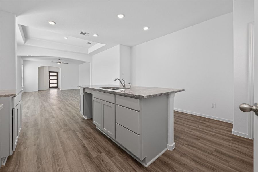 Furnished interior view inside a new home in Enclave at Willis, Willis (Image 8).