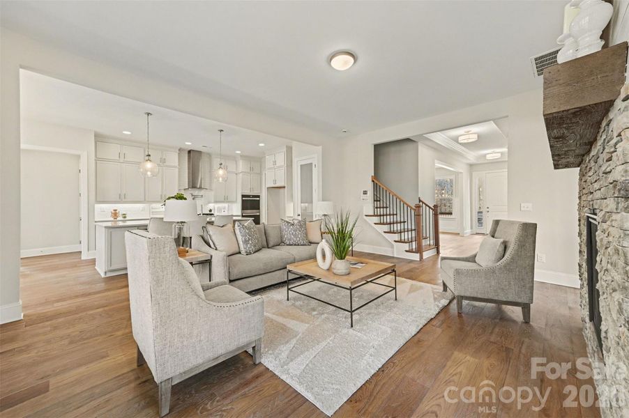 Furnished interior view inside a new home in Harbor Watch, Statesville (Image 19).