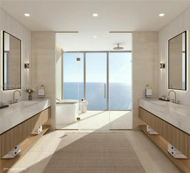 Furnished interior view inside a new home in , Pompano Beach (Image 4).