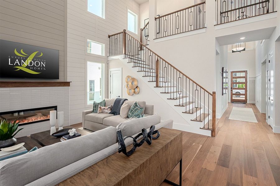 Representative furnished interior of a home built from the Manhattan by Landon Homes in Fields - Brookside, Frisco (Image 13). Representative furnished interior of a home built from the Manhattan by Landon Homes in Fields - Brookside, Frisco (Image 13).