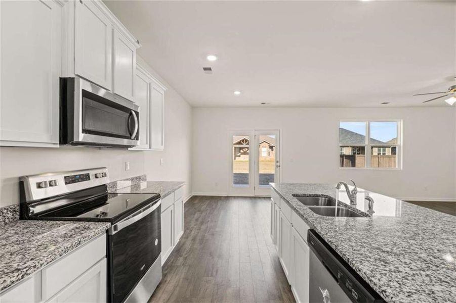 Furnished interior view inside a new home in The Preserve at Agricultural Village, Perry (Image 9).