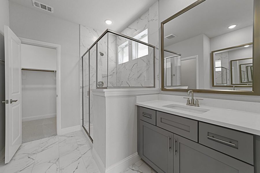 Representative furnished interior of a home built from the Symmetry D370 by Landon Homes in Lexington Frisco, Frisco (Image 4).