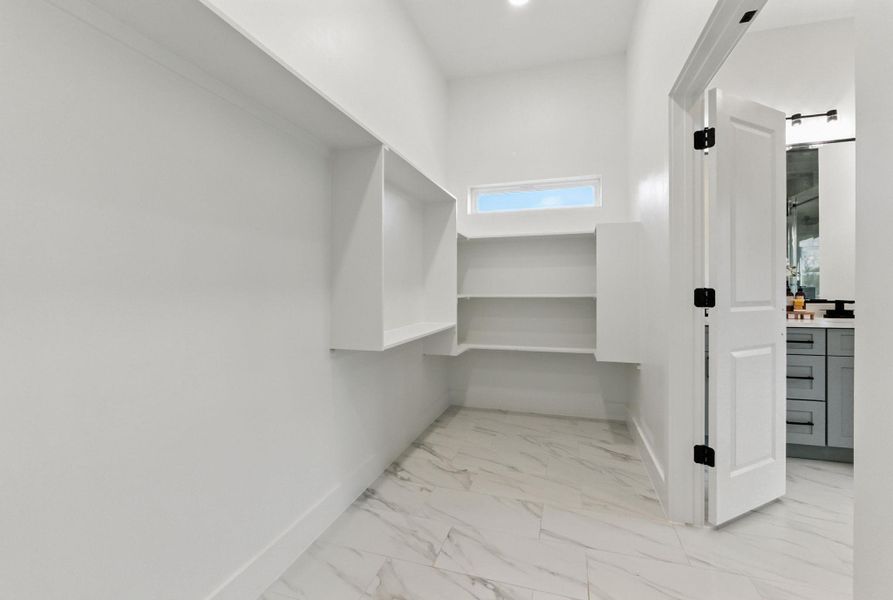 Spacious closet