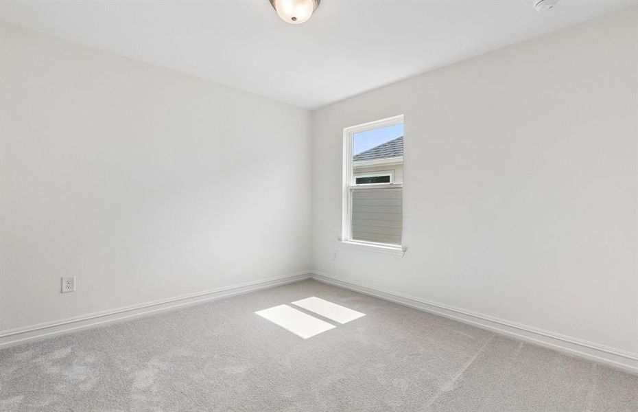 *Floorplan representation, not actual home - Spacious secondary bedroom