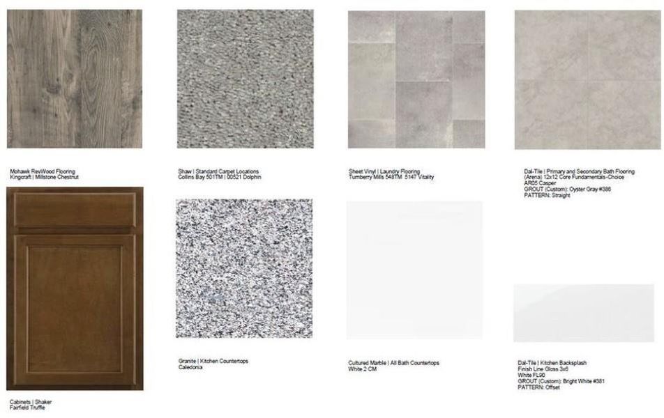 Sample of building materials used in homes in Rosewood Farm, Lawrenceville (Image 28).