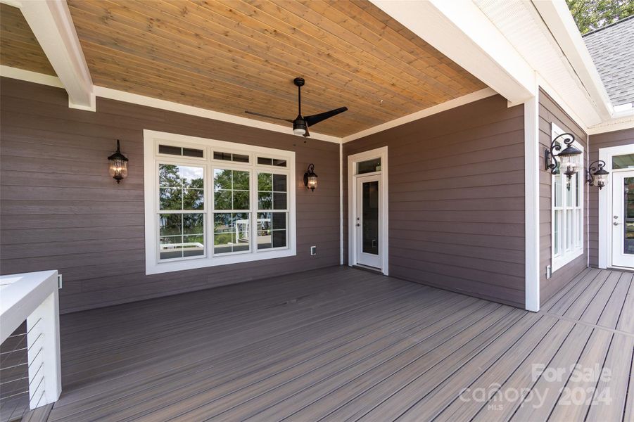 Veranda and Decking  Photo is a representation of builders work on Completion of Home Next Door