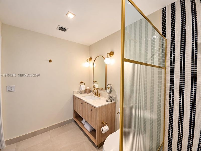 Furnished interior view inside a new home in NoMad Residences, Miami (Image 14).