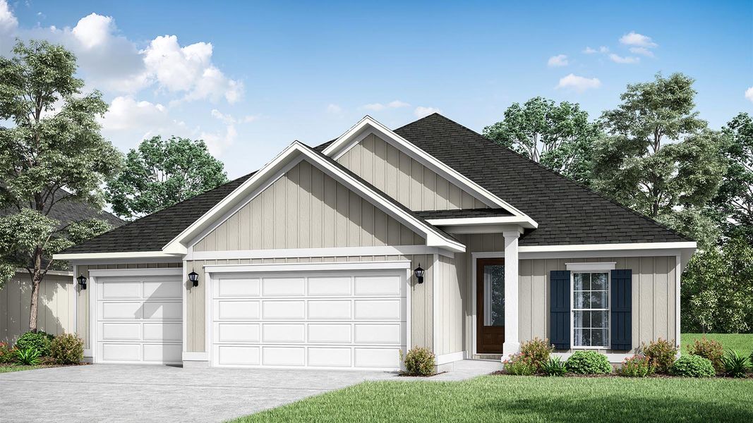 Representative exterior photo of a completed home built from the Pier by D.R. Horton in Breakfast Point East Phase II, Panama City Beach, FL (Image 2).