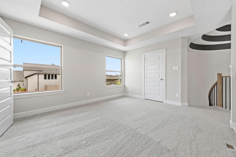 Spacious, unfurnished interior of a new home in Bridgeland, Cypress (Image 23).