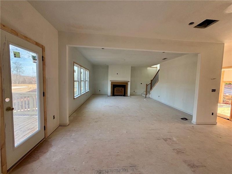 In-progress construction of a new home in Creekside, Dawsonville, GA (Image 54).