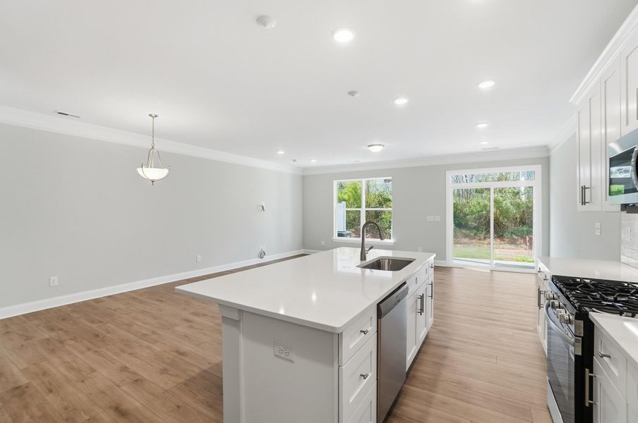 Furnished interior view inside a new home in Harrisburg Village Townhomes, Harrisburg (Image 12).
