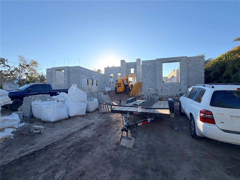 In-progress construction of a new home in , Sarasota, FL (Image 11).