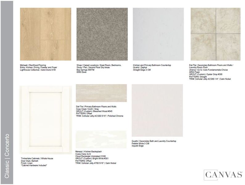 Sample of building materials used in homes in Trailstone, Arvada (Image 29).