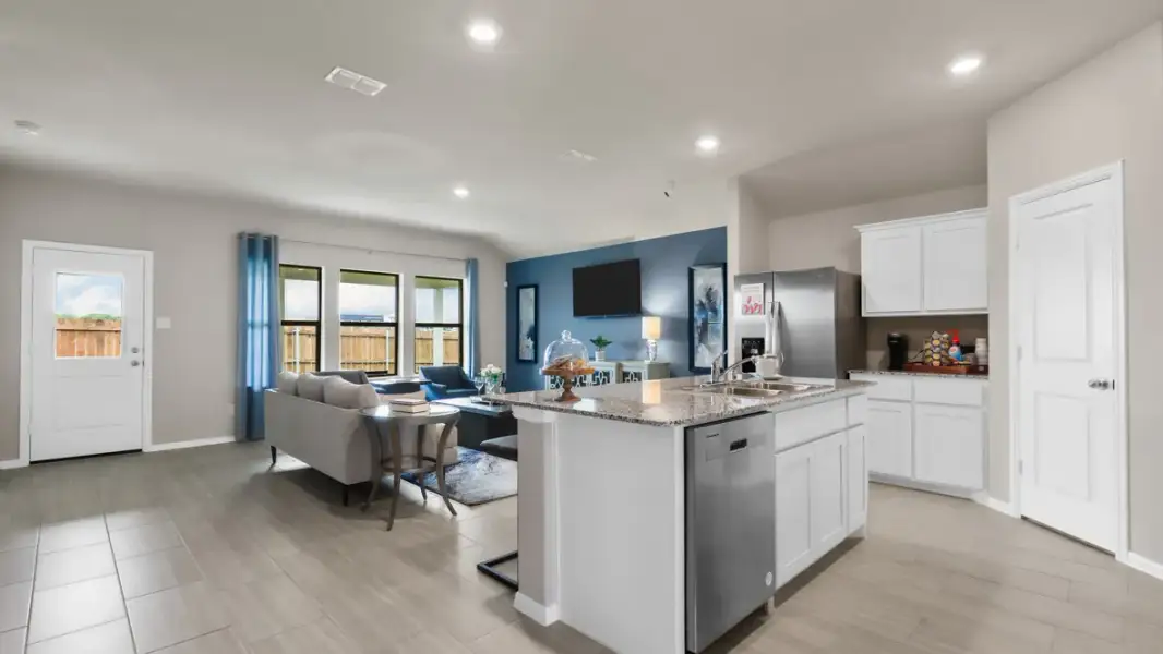 Furnished interior view inside a new home in Rosewood at Beltmill, Fort Worth (Image 10).