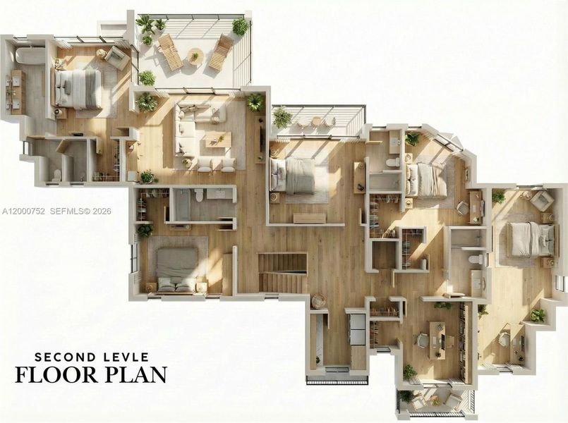 2D floor plan layout of this home in , Marco Island, FL (Image 5).