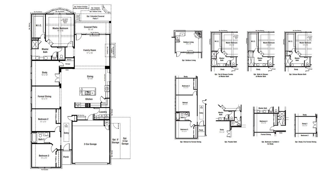 2D floor plan layout for the Rockwood by Scott Felder Homes in Windsong, Boerne, TX (Image 5). 2D floor plan layout for the Rockwood by Scott Felder Homes in Windsong, Boerne, TX (Image 5).