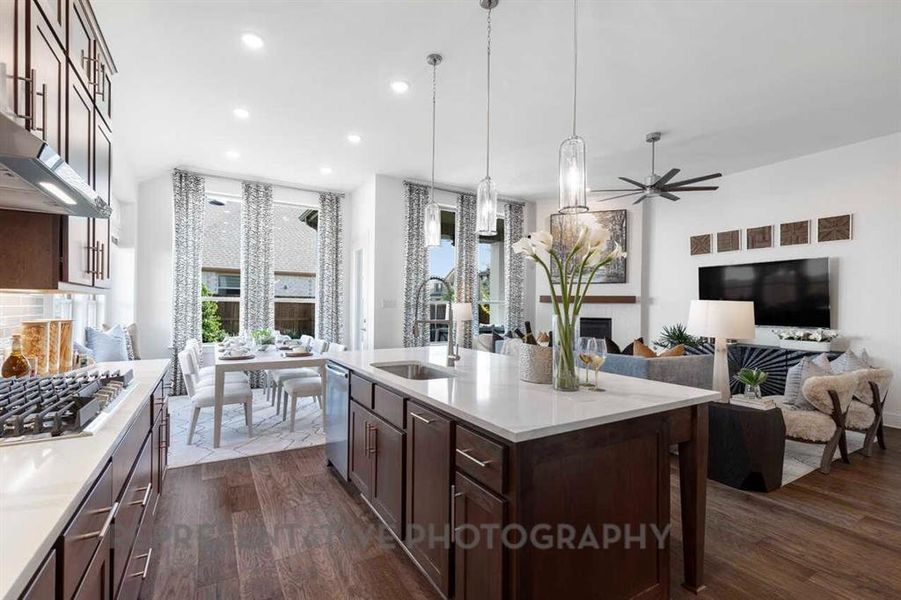 Furnished interior view inside a new home in Tavolo Park, Fort Worth (Image 3).