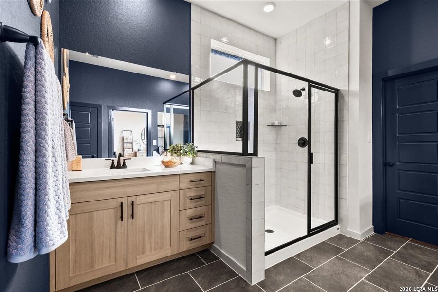 Furnished interior view inside a new home in Stream Waters, Seguin (Image 6).