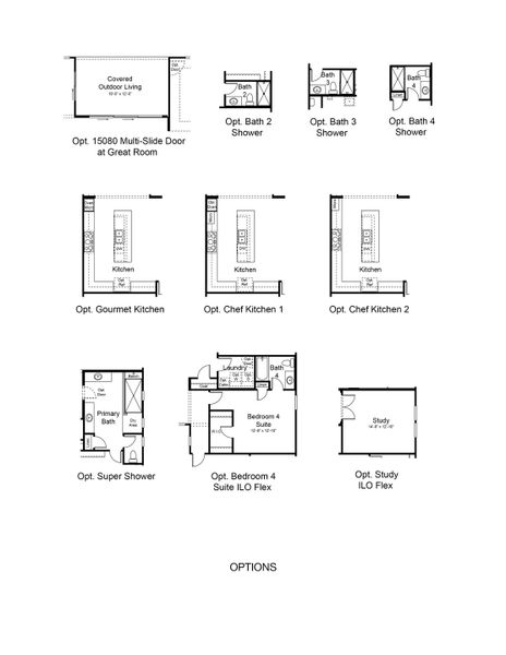 2D floor plan layout of this home in Ladera Trails, Queen Creek, AZ (Image 4). 2D floor plan layout of this home in Ladera Trails, Queen Creek, AZ (Image 4).