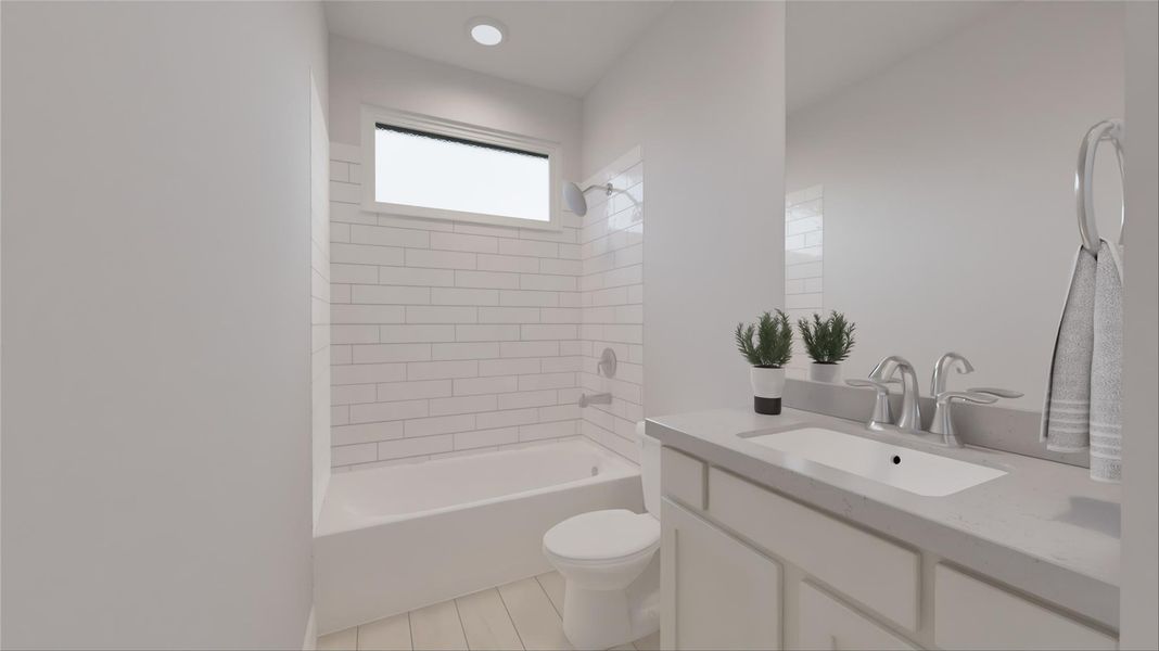 Furnished interior view inside a new home in Oakberry Trails, Waller (Image 2).