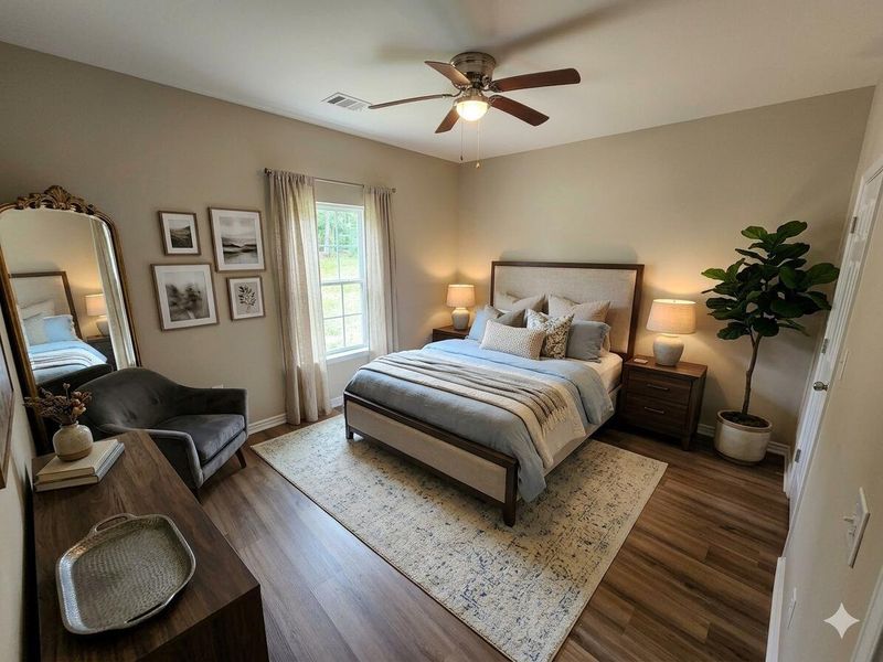 Furnished interior view inside a new home in , Lovelady (Image 11).