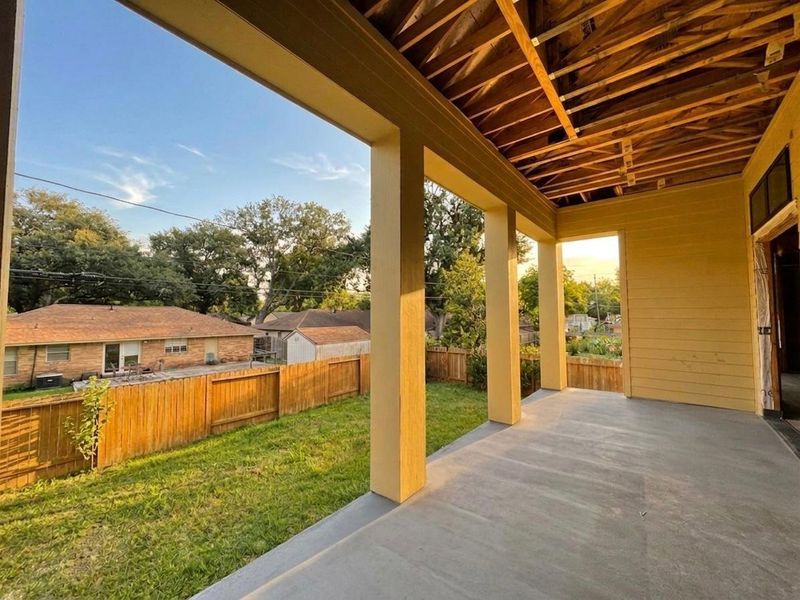 Exterior details and patio area of a home in , Houston (Image 3). Exterior details and patio area of a home in , Houston (Image 3).