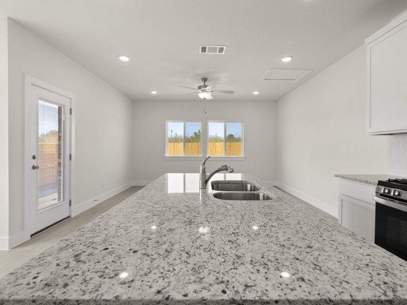 Furnished interior view inside a new home in Saddle Creek Twinhomes, Georgetown (Image 9).