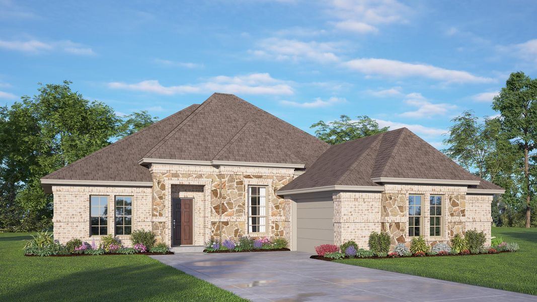 Representative exterior photo of a completed home built from the Concept 2267 by Risewell Homes in Silo Mills, Joshua, TX (Image 6).