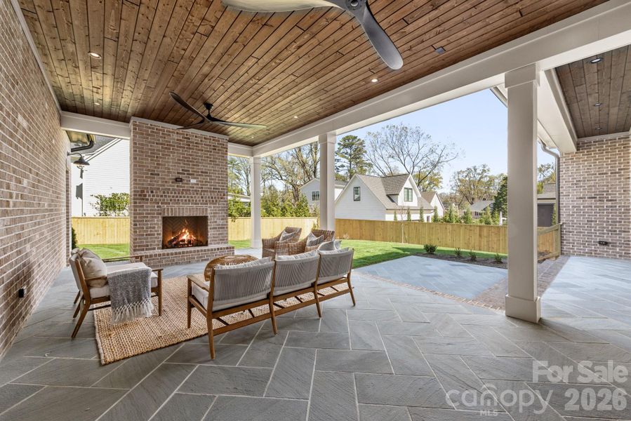 Exterior details and patio area of a home in , Charlotte (Image 3).