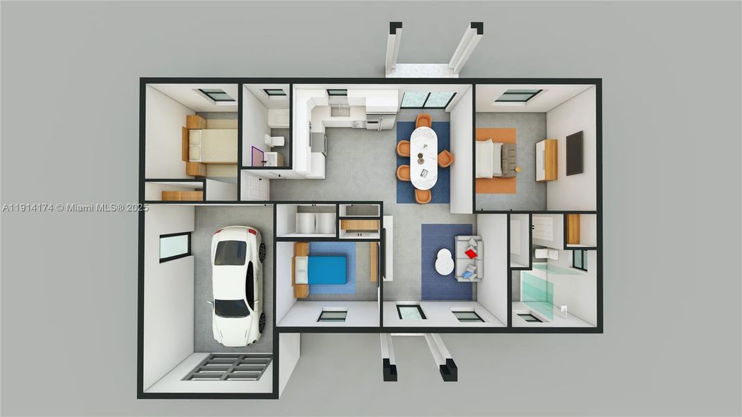 2D floor plan layout of this home in , Lehigh Acres, FL (Image 5).