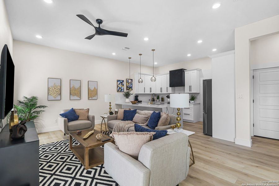 Furnished interior view inside a new home in , San Antonio (Image 17). Furnished interior view inside a new home in , San Antonio (Image 17).