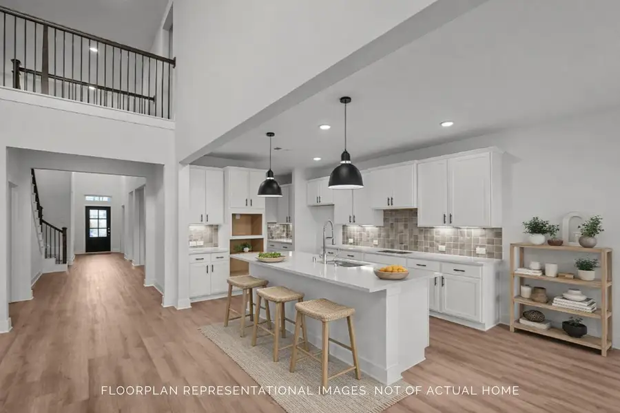 Furnished interior view inside a new home in The Oaks on 6th Street, Magnolia (Image 15).
