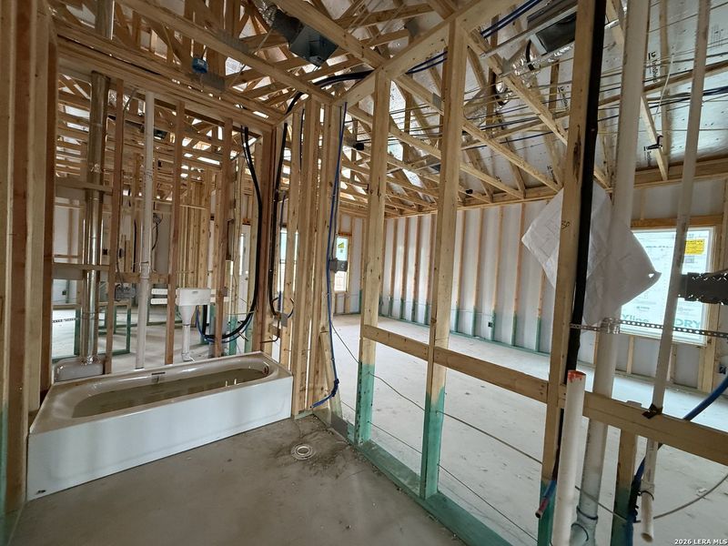 In-progress construction of a new home in The Wilder, Adkins, TX (Image 8).