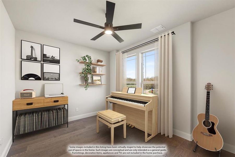 Furnished interior view inside a new home in Sable Creek, Sanger (Image 10).